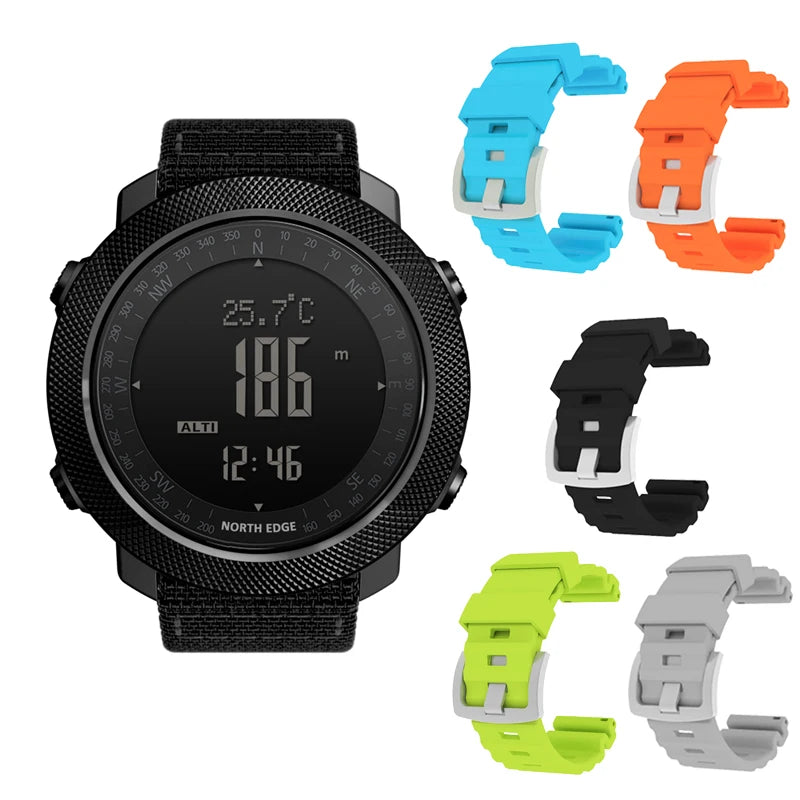 NORTH EDGE Sportuhr – Militär GPS-Uhr für Outdoor & Sport