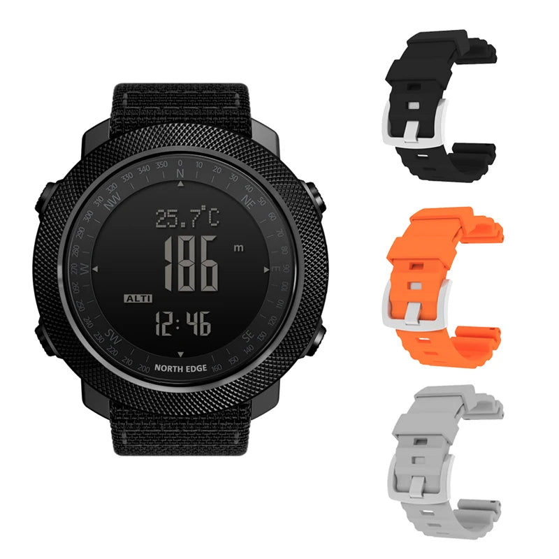 NORTH EDGE Sportuhr – Militär GPS-Uhr für Outdoor & Sport