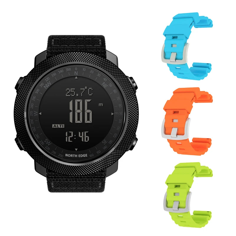NORTH EDGE Sportuhr – Militär GPS-Uhr für Outdoor & Sport