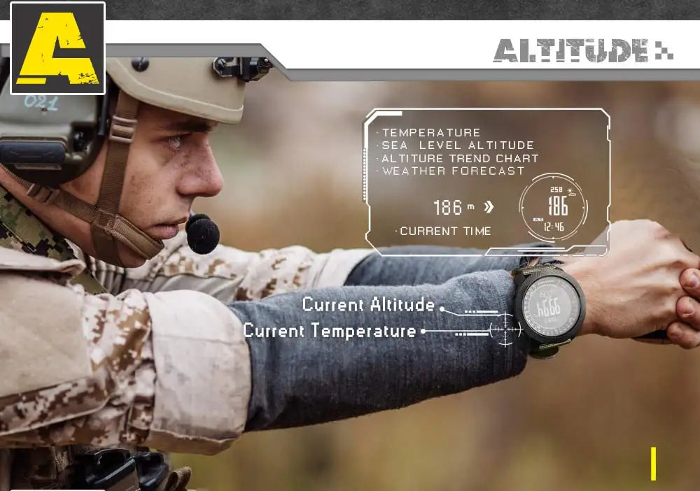 NORTH EDGE Sportuhr – Militär GPS-Uhr für Outdoor & Sport